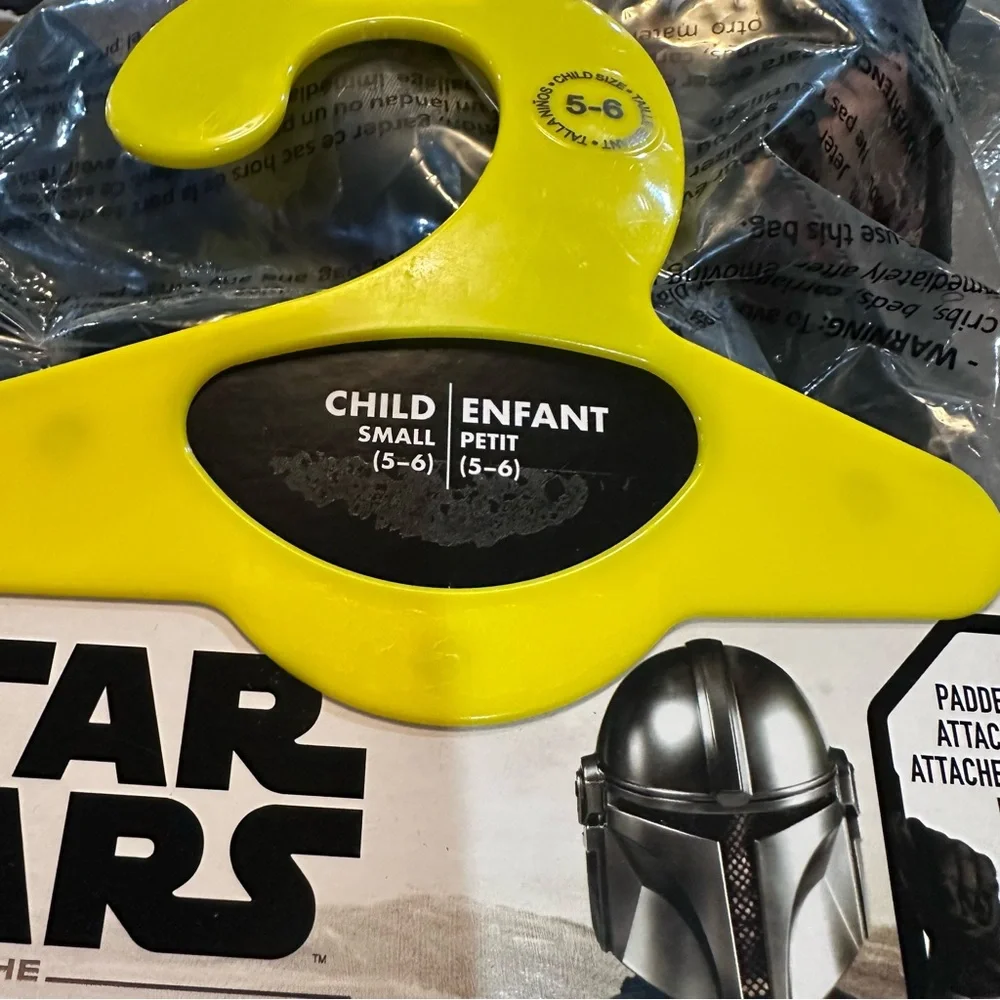 Star Wars Mandalorian child’s Costume - Brown and‎ Silver Size Small 5 6 NWT